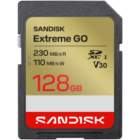 SanDisk SDSDXGN-128G-GNCIN - karta pamięci 128GB, Extreme GO SD UHS-I